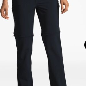 North face hiking pants size 4 black